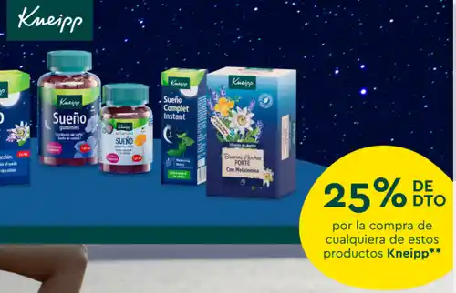 💤🌞 ¡1.000 reembolsos del 25% en complementos Kneipp Sueño y Verano! 🎁✨