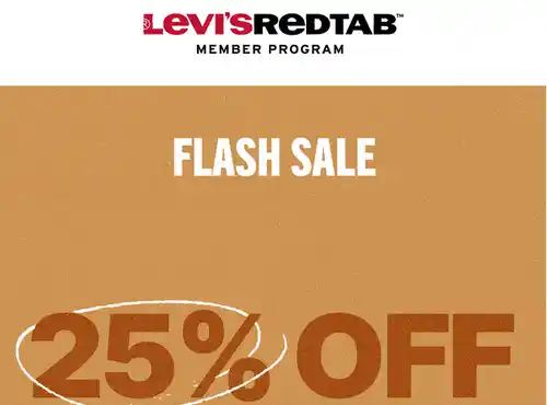 🛍️ ¡25% de descuento en Levi's ! 🌐👖 (Solo en la web)