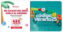 25€ de descuento directo en tu primera compra superior a 100€ (Alcampo)