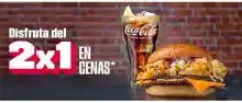 🍔✨ ¡2x1 en cenas en FOSTER'S HOLLYWOOD! 🥩🍟 (Cupón)