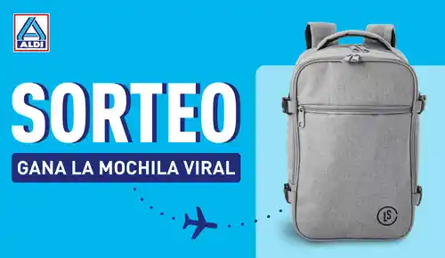 🎒✈️ ¡ALDI sortea 2 mochilas de cabina perfectas para tus viajes! 🧳🎉