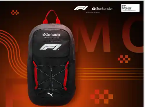 🏎️ ¡Banco Santander sortea una mochila oficial de Fórmula 1! 🎒🚗