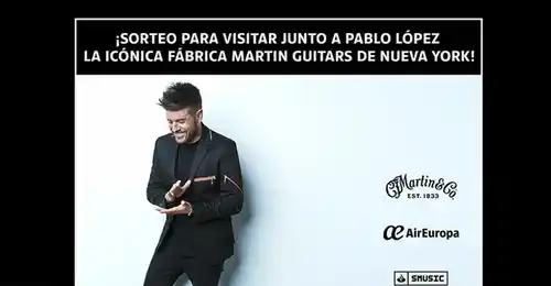 🎸✨ ¡Banco Santander te lleva a Nueva York para visitar la icónica Fábrica Martin Guitars junto a Pablo López! 🎶🏙️