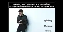 🎸✨ ¡Banco Santander te lleva a Nueva York para visitar la icónica Fábrica Martin Guitars junto a Pablo López! 🎶🏙️