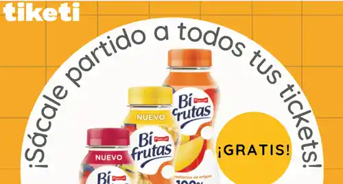 🍏🎉 ¡Bifrutas GRATIS gracias a Tiketi! 🍎✨ (28/03)