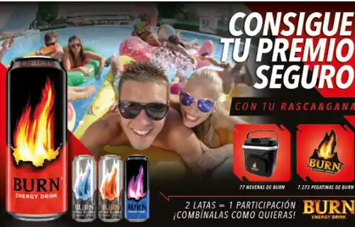 🔥 ¡Burn regala neveras exclusivas y pegatinas brutales! 🧊🎁 (Regalo directo por compra)