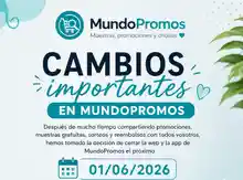 💙 Cambios importantes en MundoPromos: la web y app cerrarán el 01/06/2026