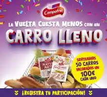 🛒✨ Campofrío sortea 50 carritos de la compra valorados en 100€ 🎁 (Sorteo por compra)