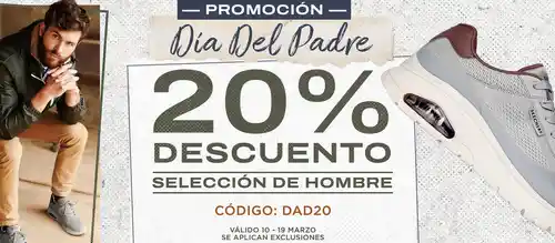 👟🎉 ¡Celebra el Día del Padre con un 20% de descuento en Skechers! 👨‍👧‍👦💥