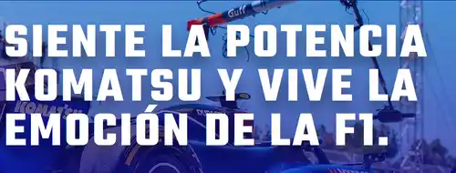 🏁 Consigue tu entrada asegurada para el GP de España al comprar una excavadora Komatsu 🚜🎟️
