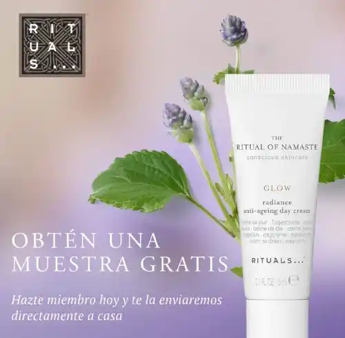 ✨🎁 ¡Consigue tu Muestra Gratis Rituals! Crema de Día Antiedad en casa 🌟🧴