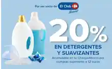 🧼 Cupón 20% Acumulable en Detergentes y Suavizantes (Carrefour)