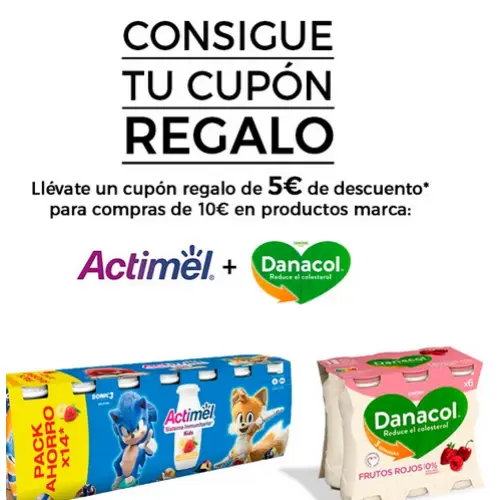 🎟️🛒 ¡El Corte Inglés reparte cupones de 5€ en Actimel y Danacol! 🥛✨