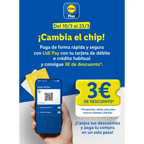 🎉 ¡Estrena Lidl Pay y gana 3€ de descuento! 🛒💳