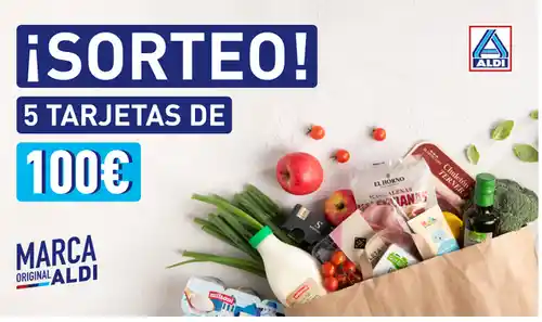 🎉 ¡Gana 1 de las 5 Tarjetas Regalo de Aldi! 🛒✨