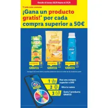 🎁 Gana un producto GRATIS en Lidl por compras superiores a 50€