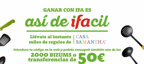 🎉 ¡IFA reparte premios de 50 €, 5.000 € y regalos directos al instante! 💶🎁✨(Sorteo por compra)