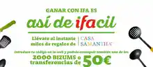 🎉 ¡IFA reparte premios de 50 €, 5.000 € y regalos directos al instante! 💶🎁✨(Sorteo por compra)