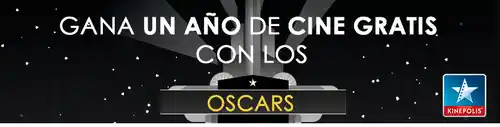 🎬🎉 ¡Kinepolis sortea un año de cine gratis para celebrar los Oscars! 🍿🎥