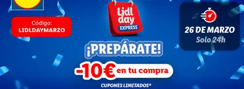🔥🛒 ¡Lidl Day! Descuentos irresistibles en TODA la web 🎉💥 (Solo 26/03)