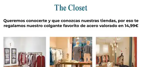 🛍️ ¡Llévate un Colgante GRATIS con tu compra en The Closet! 😁 (Solo en Guadalajara y Madrid) 📍