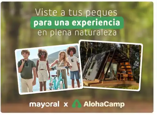 🎉 Mayoral sortea vales descuento en AlohaCamp 🏕️ + tarjeta regalo de 200 € 🎁💳 ¡Participa ya!