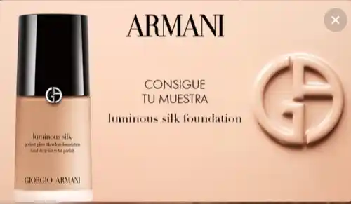 🎁 Muestra GRATIS a casa de la base Luminous Silk de Giorgio Armani (TikTok)