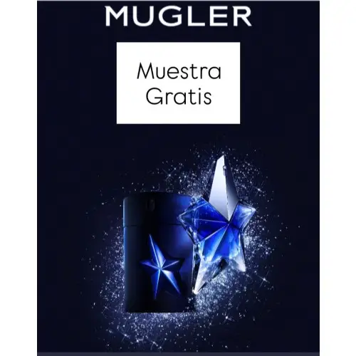 ✨ Muestra gratuita Mugler. Consigue tu fragancia Angel o A*Men Stellar a recoger en El corte inglés
