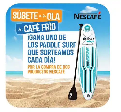 🏄‍♂️☕ ¡Nescafé sortea 60 tablas de paddle surf! 🌊🎁 (Sorteo por compra)