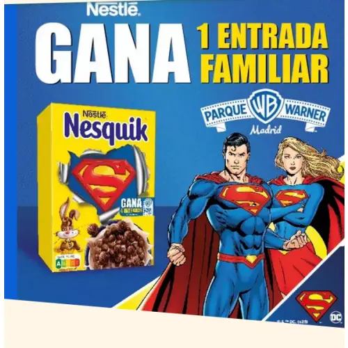 🎢🎉 ¡Nestlé sortea 18 entradas para el Parque Warner de Madrid! 🎟️🌟 (Sorteo por compra)