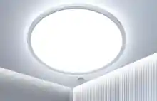 OTREN Plafon LED Redondo Downlight Panel Superficie, Lámpara de Techo Moderna 6500K IP44 para Dormitorio Baño Cocina Pasillo Comedor Sala Ø23cm
