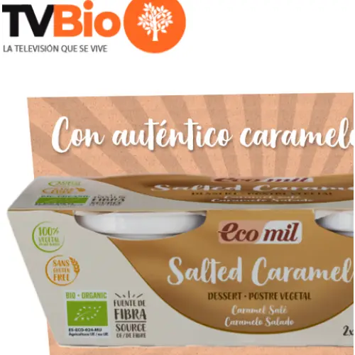🍮 ¡TV Bio busca 90 testers para probar el postre Ecomil Salted Caramel Bio! 🌱🎉 (club de probador@s)