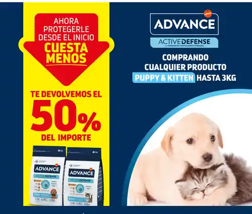 🐶🐱 Advance te devuelve el 50% por la compra de Puppy & Kitten 💰✨ (Reembolso Parcial)
