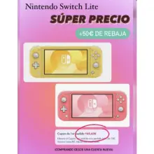 🩷 OPORTUNIDAD - Nintendo Switch Lite  (165€ Cuenta Nueva) 🤩