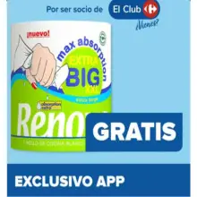 🧻 Papel de cocina Renova XXL gratis en Carrefour (25 y 26 de agosto)