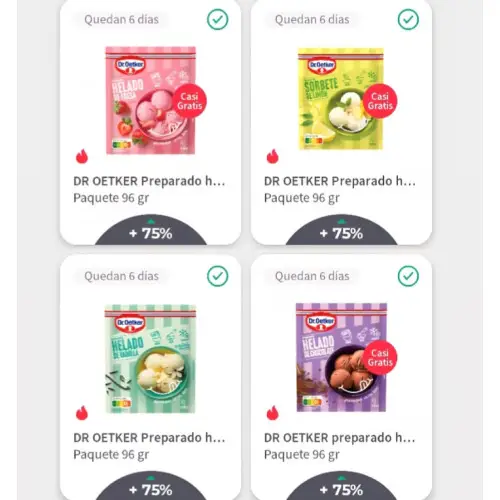 🍦 Preparados de helado Dr. Oetker casi gratis con Gelt