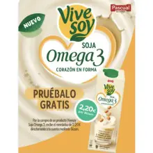 🥛 Prueba GRATIS Vivesoy Soja Omega 3 con reembolso por Bizum