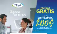 🎁 Pruébalo Gratis: Productos TENA + Sorteo semanal de 200€