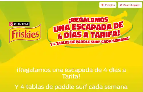 🏖️ Purina sortea una escapada a Tarifa + tablas de Paddle Surf 🏄‍♂️🐾 (Sorteo por compra)