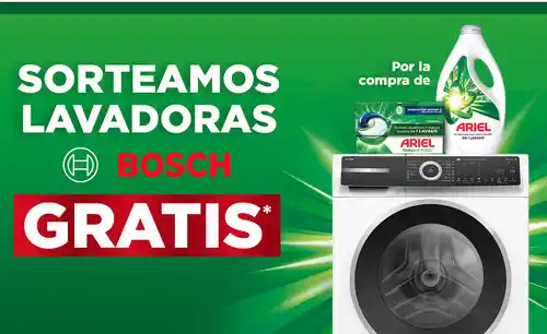 🎉 ¡Sorteo Ariel! 🧺 Gana una de las 70 lavadoras Bosch 🏆✨ (Sorteos por compra)