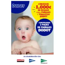 🎁👶 ¡Sorteo de 1.000€ en pañales Dodot en El Corte Inglés! 🛍️✨ (Sorteo por compra)