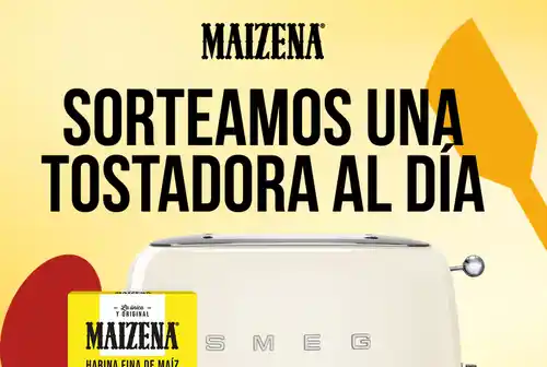 🎉 ¡Sorteo Maizena! 🍞 Gana una de las 27 tostadoras Smeg 50’s Style 🥳 (Sorteo por compra)