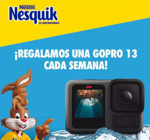 📢🎉 ¡Sorteo Nesquik! 🏆🎥 Gana 1 de las 6 GoPro Hero 13🔥📸
