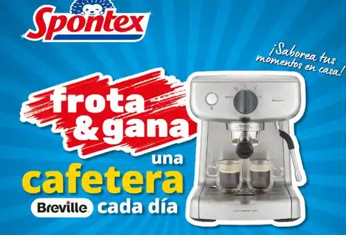 ☕️ ¡Spontex sortea cafeteras Breville! 🎁✨ (Sorteo por compra)