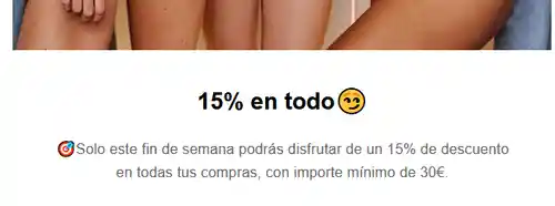 🛍️✨ ¡Tezenis ofrece un 15% de descuento en todo! 🎉👗 (Web y App)