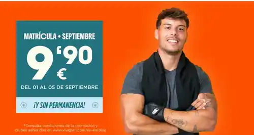 💪 VivaGym: 1 mes + matrícula por 9,90€, sin permanencia 🔥