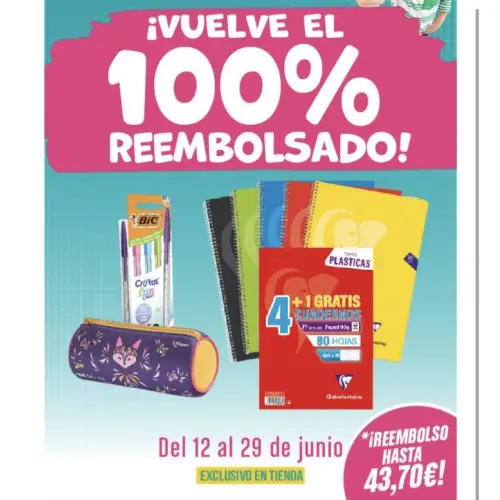 🎒 ¡Vuelve el 100% Reembolsado en Bureau Vallée! (Reembolso escolar)