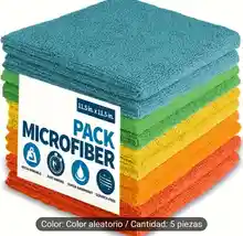 5 paños microfibra