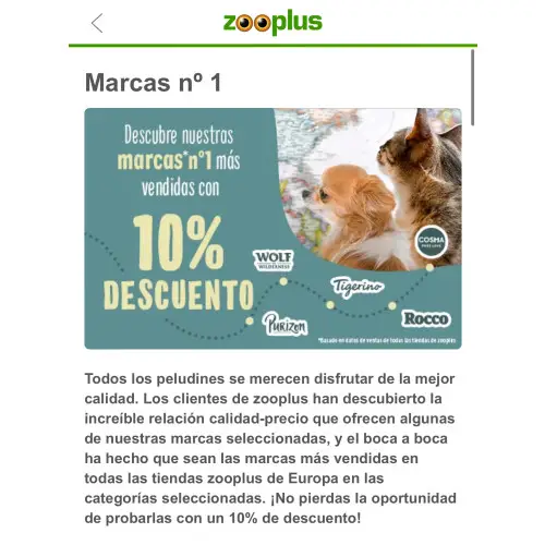 -10% descuento en marcas seleccionadas | Zooplus