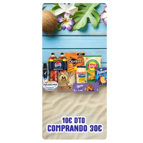 10€ de descuento comprando 30€ en DIA online